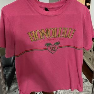 Honolulu pink graphic